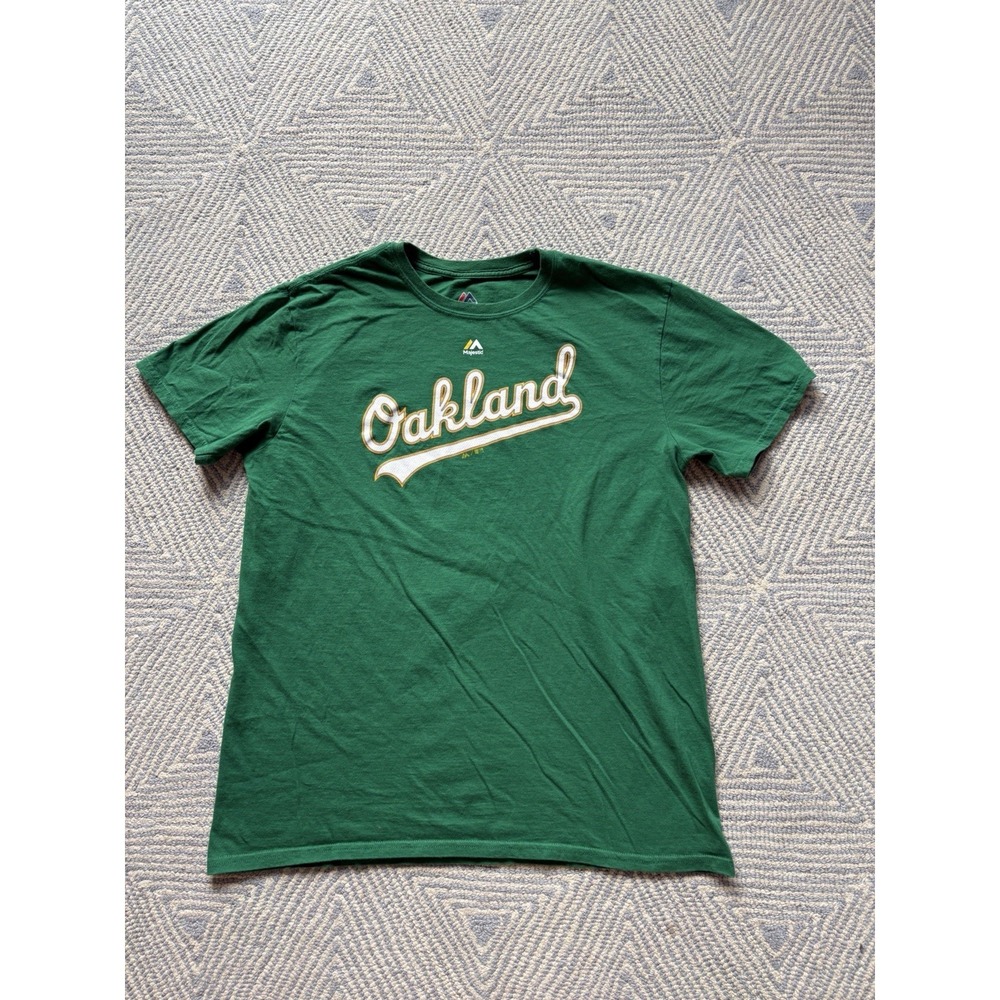 Majestic Oakland Athletics Khris Davis T-Shirt Jersey - Green - Large